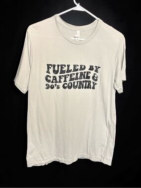 Bella Canvas White Tee with Black Retro Text